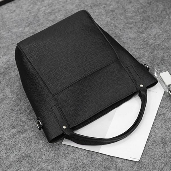 4pcs Women PU Leather Handbag Shoulder Crossbody Bag Wristlet Card Holder - Image 17