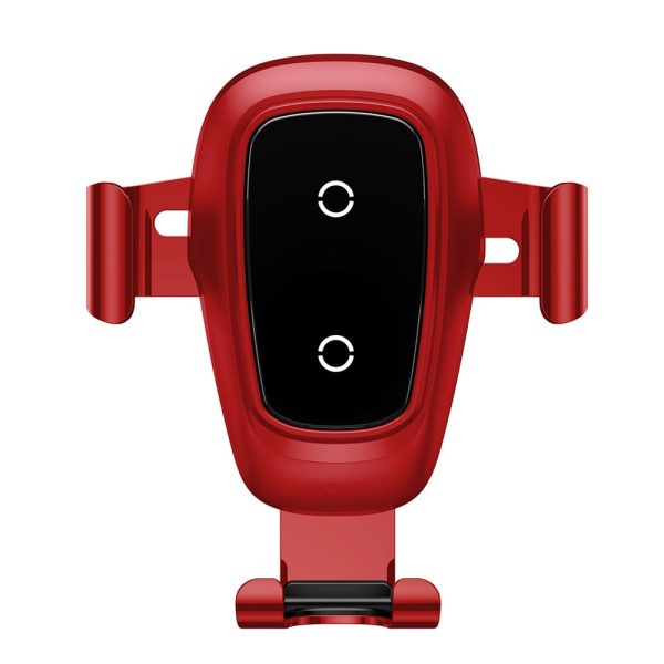 Baseus Metal Wireless Charger Gravity Car Mount 10W for 4 - 6.5 inch Mobile Phones - Image 2