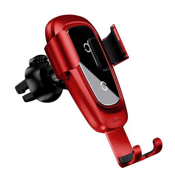 Baseus Metal Wireless Charger Gravity Car Mount 10W for 4 - 6.5 inch Mobile Phones - Image 4