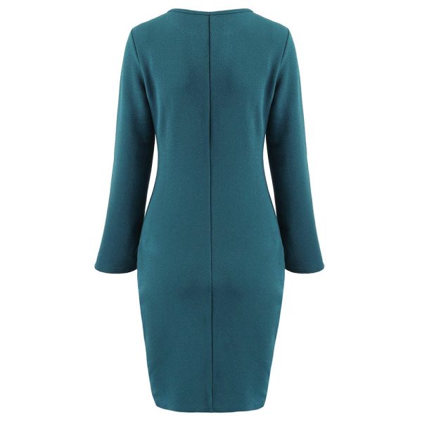 Casual Bell Slleve Fitted Dress - Image 6