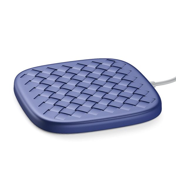 Baseus BSWC - P13 Fast Wireless Charger Woven Leather Charging Pad 10W - Image 14