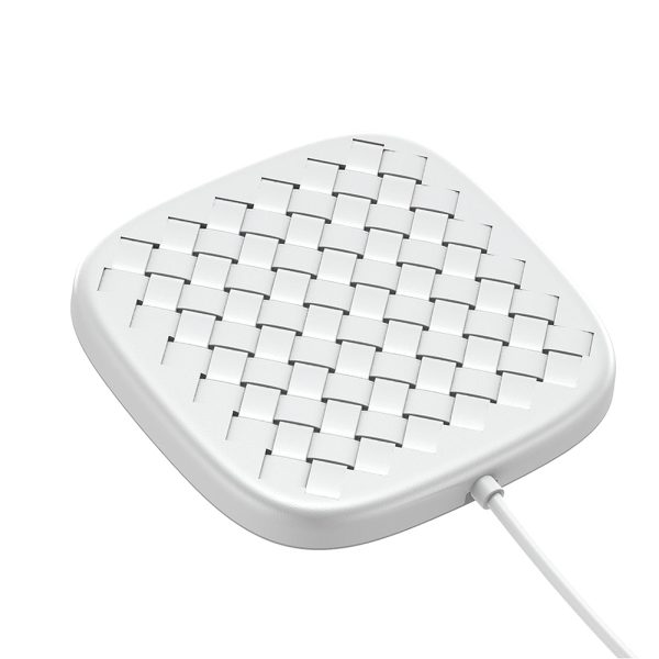Baseus BSWC - P13 Fast Wireless Charger Woven Leather Charging Pad 10W - Image 8