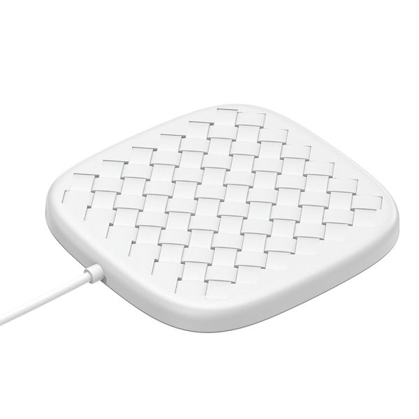Baseus BSWC - P13 Fast Wireless Charger Woven Leather Charging Pad 10W - Image 10