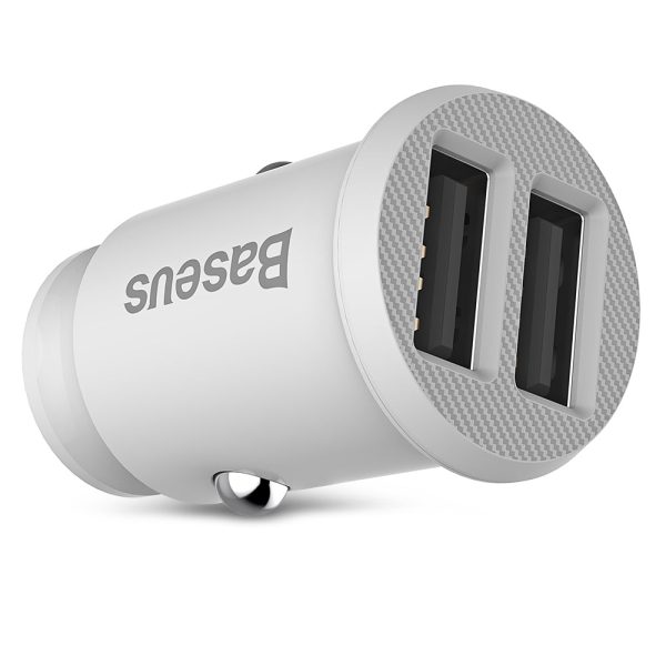 Baseus C8 - K Grain Fast Car Charger Small Dual USB Output 3.1A - Image 11