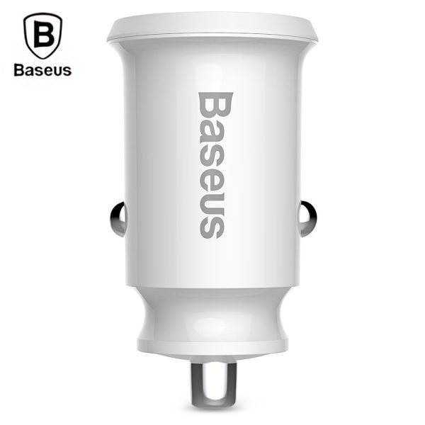 Baseus C8 - K Grain Fast Car Charger Small Dual USB Output 3.1A