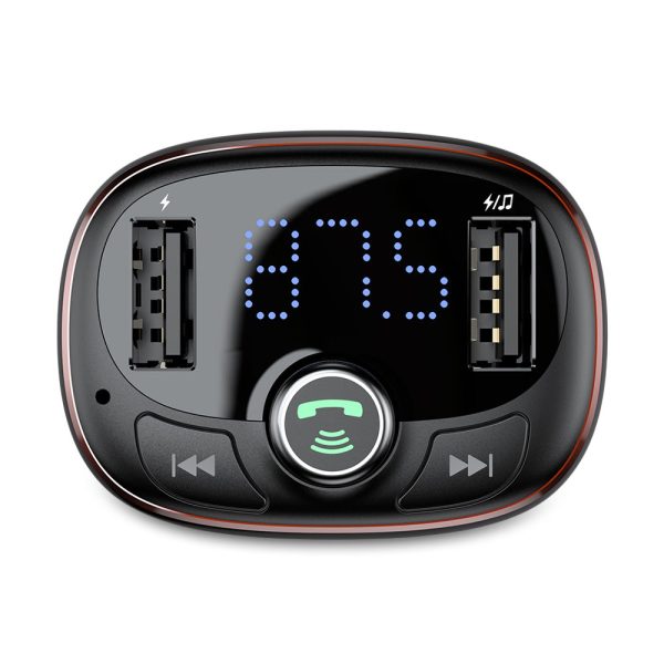 Baseus S - 09 T-shape Bluetooth V4.2 MP3 Dual USB Car Charger LED Screen - Image 12
