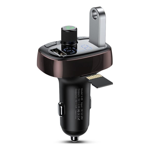 Baseus S - 09 T-shape Bluetooth V4.2 MP3 Dual USB Car Charger LED Screen - Image 15