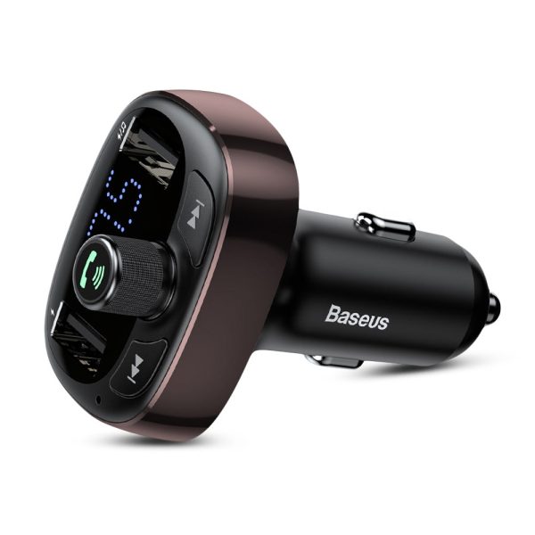 Baseus S - 09 T-shape Bluetooth V4.2 MP3 Dual USB Car Charger LED Screen - Image 14