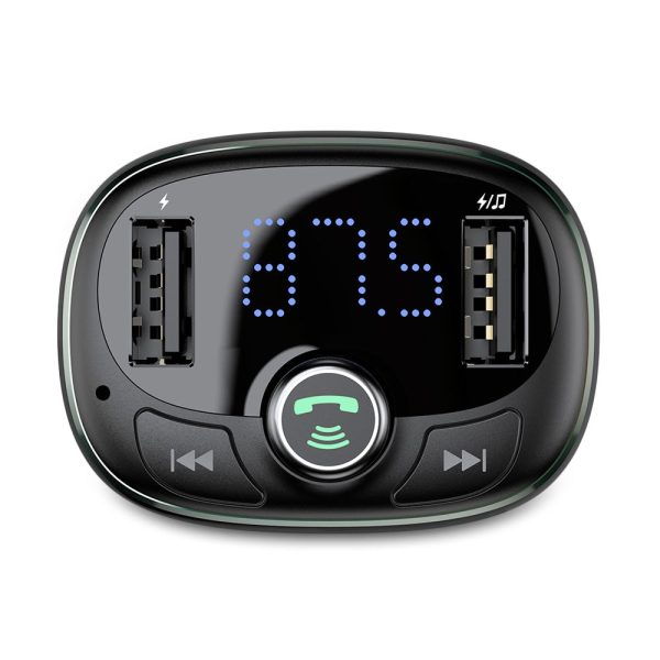 Baseus S - 09 T-shape Bluetooth V4.2 MP3 Dual USB Car Charger LED Screen - Image 7