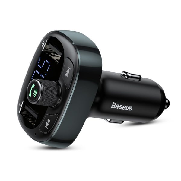 Baseus S - 09 T-shape Bluetooth V4.2 MP3 Dual USB Car Charger LED Screen - Image 9