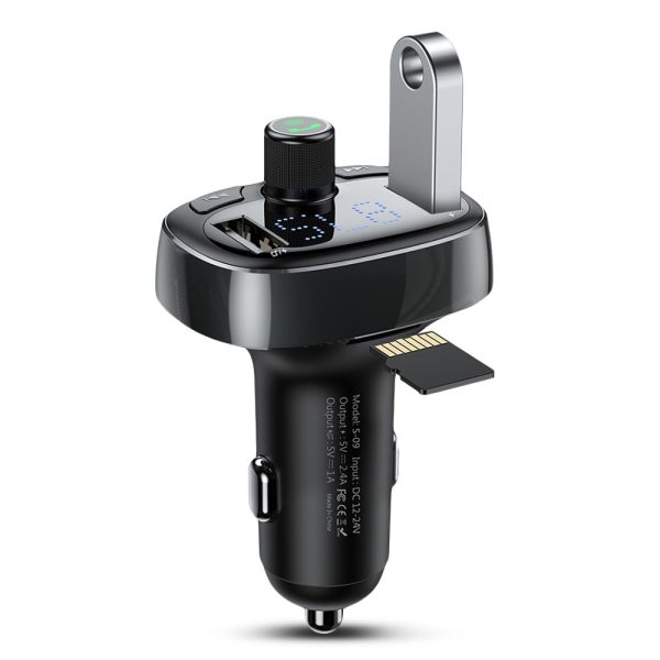 Baseus S - 09 T-shape Bluetooth V4.2 MP3 Dual USB Car Charger LED Screen - Image 5