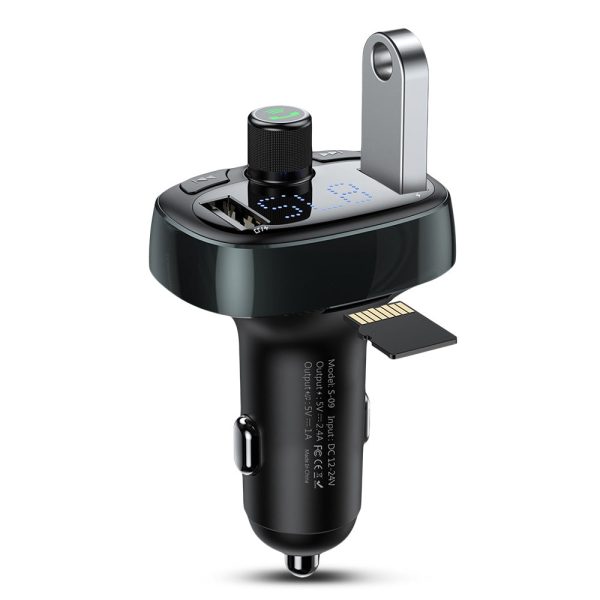 Baseus S - 09 T-shape Bluetooth V4.2 MP3 Dual USB Car Charger LED Screen - Image 10