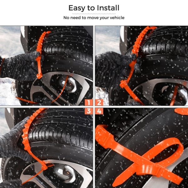 10PCS AutoLover 900AST Universal Car Tyre Anti-skid TPU Chains for Road Safety - Image 5