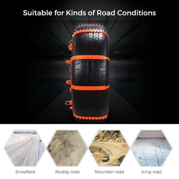 10PCS AutoLover 900AST Universal Car Tyre Anti-skid TPU Chains for Road Safety - Image 4