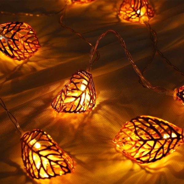 1.5M 10 LEDs Leaves Light String Lamp for Home Party Festival - Image 6