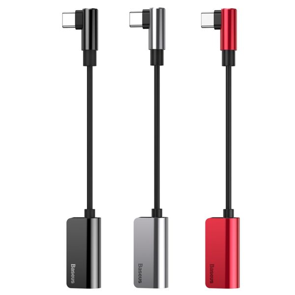 Baseus CATL45 - 01 Type-C Male to Type-C Female + 3.5mm Female Adapter - Image 5
