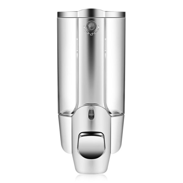 350ml Wall Mount Shower Soap Shampoo Dispenser with Lock for Bathroom Washroom