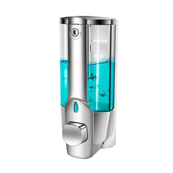350ml Wall Mount Shower Soap Shampoo Dispenser with Lock for Bathroom Washroom - Image 3