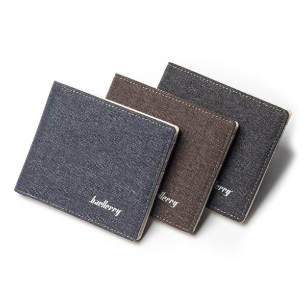 Baellerry Slim Coin Money Card Holder Canvas Pocket Men Wallet - Image 10