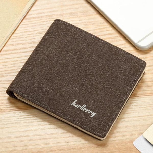 Baellerry Slim Coin Money Card Holder Canvas Pocket Men Wallet - Image 8