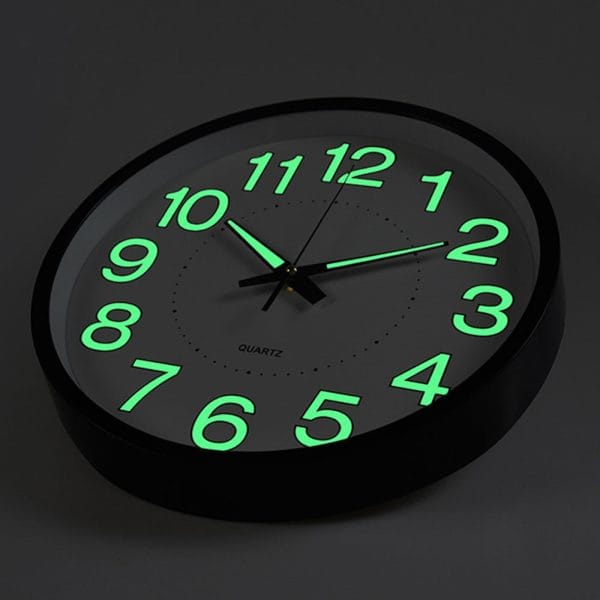 12 inch Luminous Wall Quartz Clock Home Decorations - Image 6