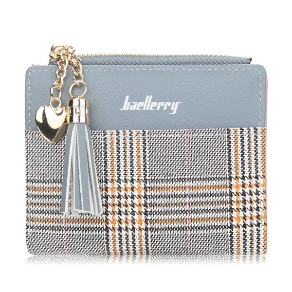 Baellerry Tassel Sweetheart Wave Striped Zipper Women Wallet - Image 2