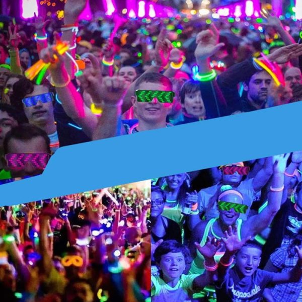 BRELONG LED Light Party Glasses Rechargeable with Multiple Animation Modes - Image 41