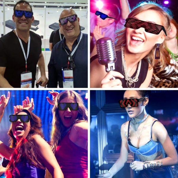 BRELONG LED Light Party Glasses Rechargeable with Multiple Animation Modes - Image 15