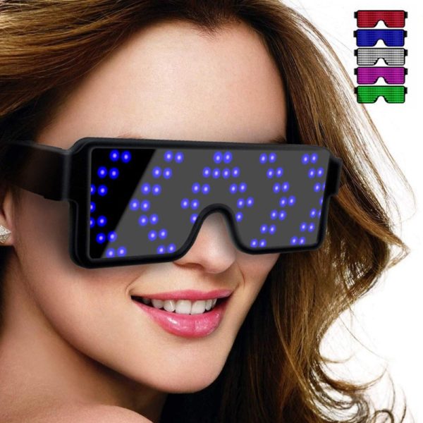 BRELONG LED Light Party Glasses Rechargeable with Multiple Animation Modes - Image 29