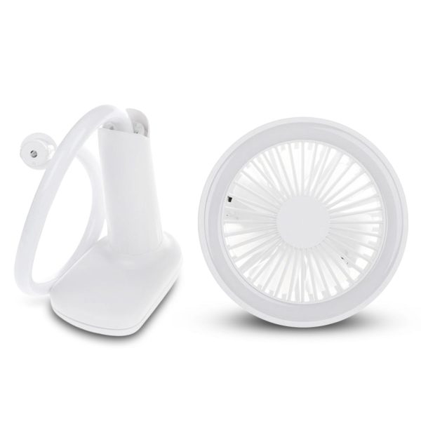 Clip Fan Night Light Dual-use USB 5V 200lm 2.5W 5500K Chargeable Dimmable Lamp - Image 3