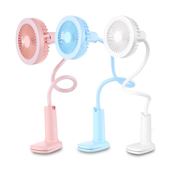 Clip Fan Night Light Dual-use USB 5V 200lm 2.5W 5500K Chargeable Dimmable Lamp - Image 6
