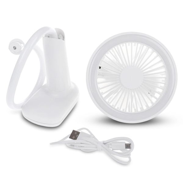 Clip Fan Night Light Dual-use USB 5V 200lm 2.5W 5500K Chargeable Dimmable Lamp - Image 4