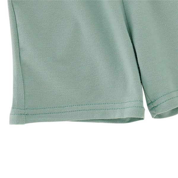 AB0006 Boys 2-piece Suit T-shirt Shorts Train Sun Printed Round Neck - Image 7