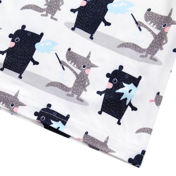 AB0001 Baby Girls Boys T-shirt Top Animal Printed Short Sleeve Round Neck - Image 7