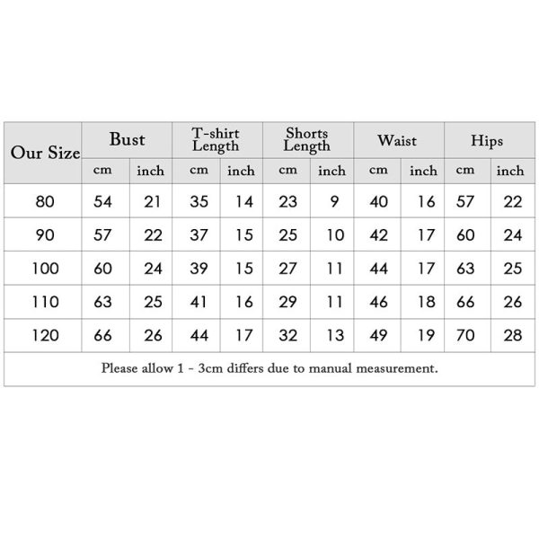 AB0008 Boys 2-piece Suit T-shirt Top Shorts Figure Printed Round Neck - Image 3
