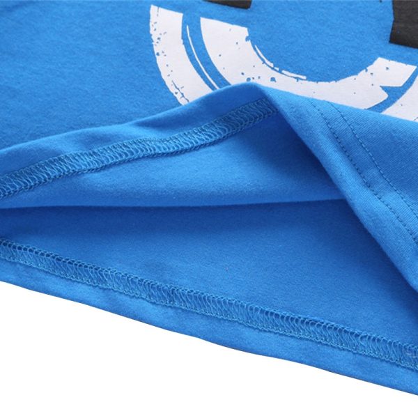AB0008 Boys 2-piece Suit T-shirt Top Shorts Figure Printed Round Neck - Image 7