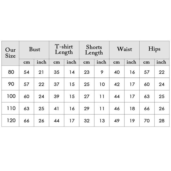AB0005 Boys 2-piece Suit Top T-shirt Shorts Round Neck Short Sleeve - Image 3