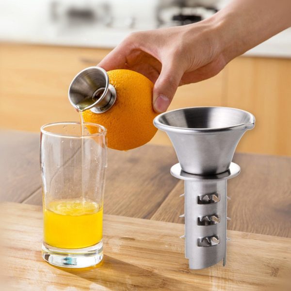 Creative Stainless Steel Thick Manual Fruit Juicer 2pcs