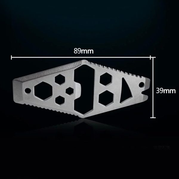 Bottle Opener Hex Wrench Crowbar Scraper Keychain - Image 3