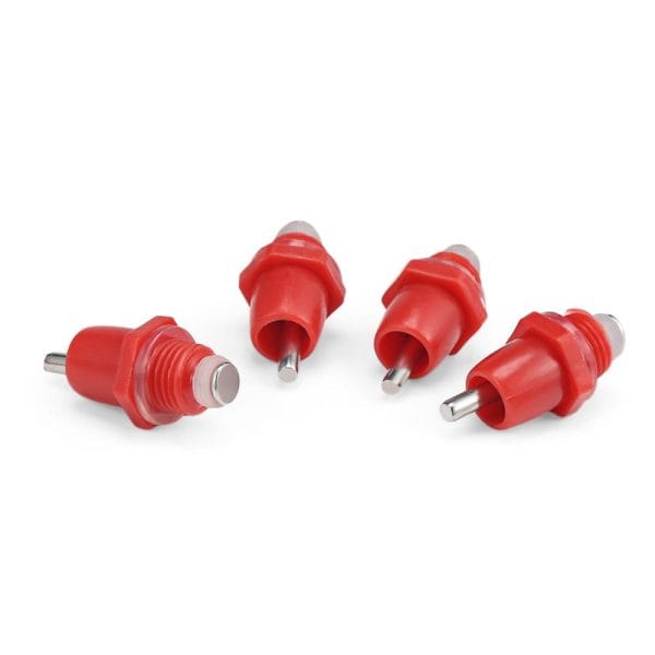 100PCS Red Nipples Drinking Chicken Automatic Water Dispenser Poultry Farming - Image 2