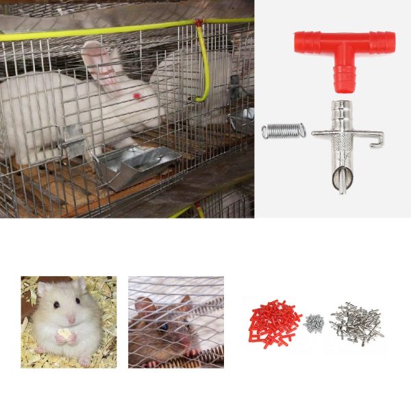 50PCS Rabbit Drinker Nipple Automatic Pet Feeder Water Bunny Farm Rodents Animal Rat Ferrets - Image 3