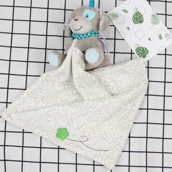 Baby Animal Comforting Saliva Towel Plush Toy for Teething Drooling Infant - Image 4