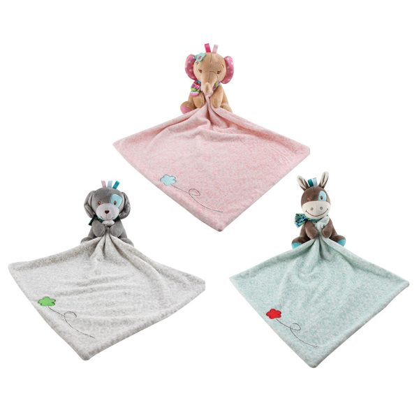 Baby Animal Comforting Saliva Towel Plush Toy for Teething Drooling Infant - Image 8