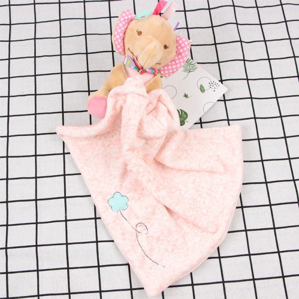 Baby Animal Comforting Saliva Towel Plush Toy for Teething Drooling Infant - Image 7