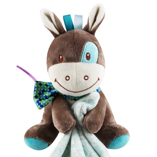 Baby Animal Comforting Saliva Towel Plush Toy for Teething Drooling Infant - Image 9