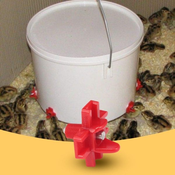 10PCS Integral Nipple Spring Chicken Drinking Stainless Steel Ball Poultry Supplies Feeder Horizontal Side - Image 5