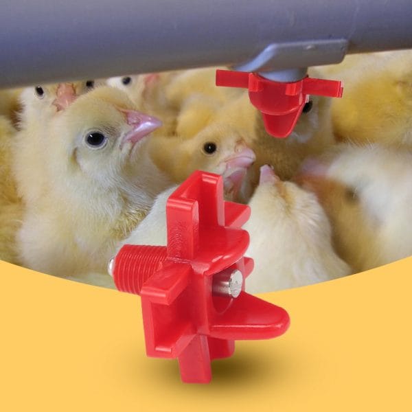 10PCS Integral Nipple Spring Chicken Drinking Stainless Steel Ball Poultry Supplies Feeder Horizontal Side - Image 6
