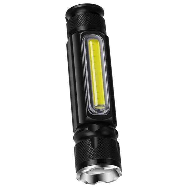 BRELONG Multifunction T6 LED Flashlight Magnet Work Light USB Rechargeable Battery - Image 3