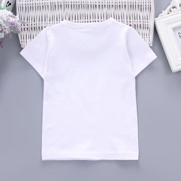 Boys 2-piece Suit T-shirt Shorts Cute Pattern Pockets Round Neck Short Sleeves - Image 3