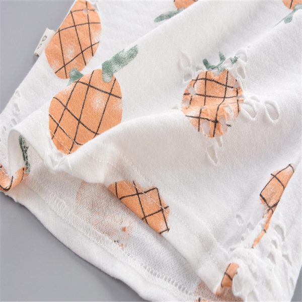 Boys 2-piece Suit T-shirt Shorts Pockets Hollow Turtle print Round Neck Short Sleeves - Image 12